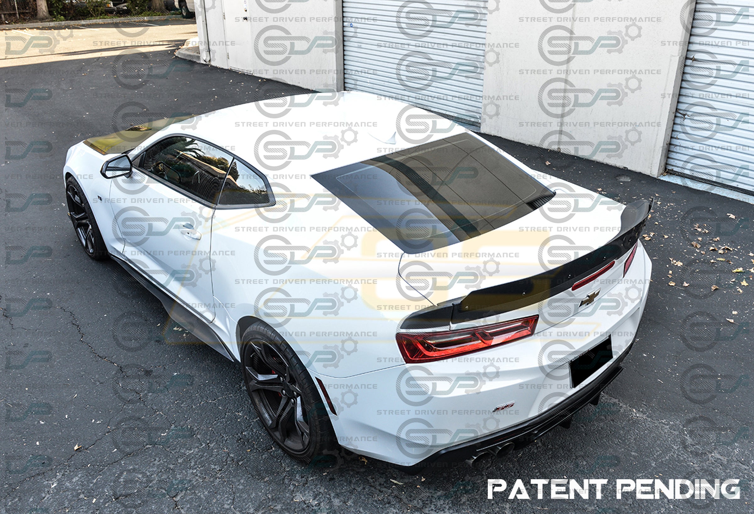 2016-2018 6th Gen Camaro - "Type 1 Track Package" Rear Trunk Spoiler with Extended Wickerbill - for all models